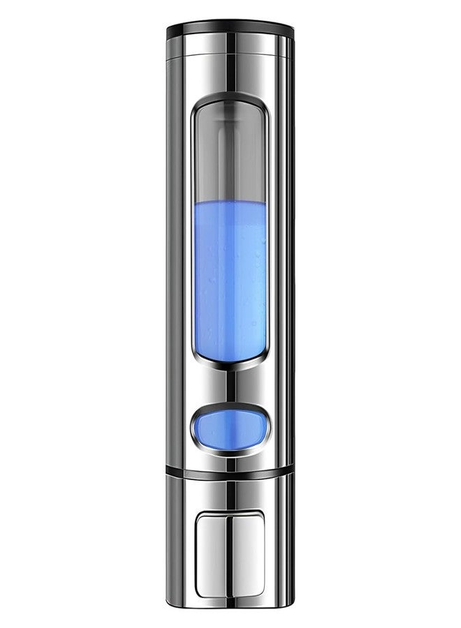 Metwin Wall Mounted Liquid Soap Dispenser for Bathroom & Kitchen - 400ml (Silver, Pack of 1) ABS Plastic Gel, Shampoo, Hand Wash & Sanitizer Dispenser - Ideal for Schools, Hotels, Home Use - Image 1